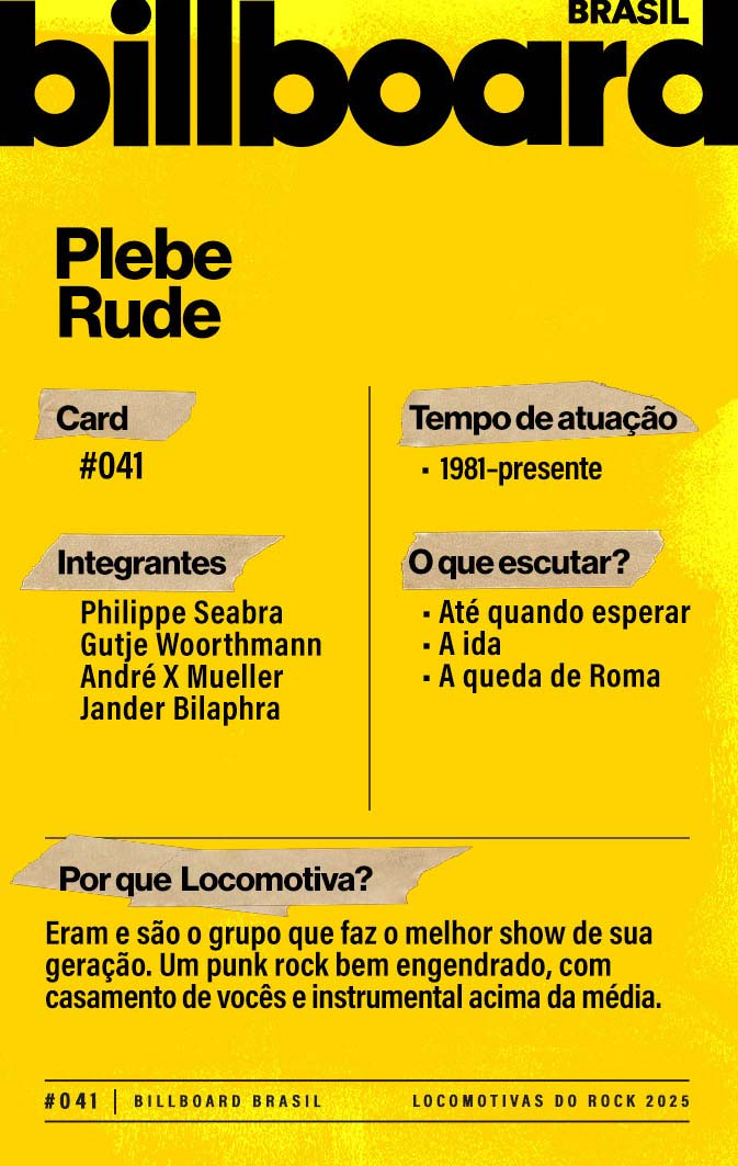 Verso da Carta - Plebe Rude
